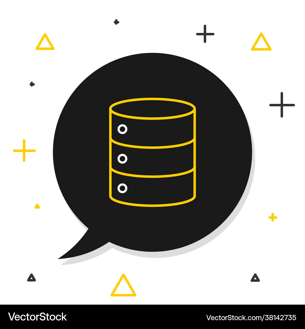 Line server data web hosting icon isolated Vector Image
