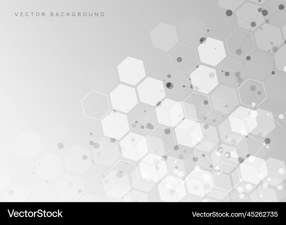 Modern Hexagon Pattern Background vector image