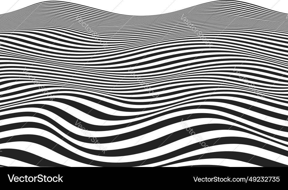 Optical wavy pattern background with abstract Optical wavy pattern background with abstract vector image