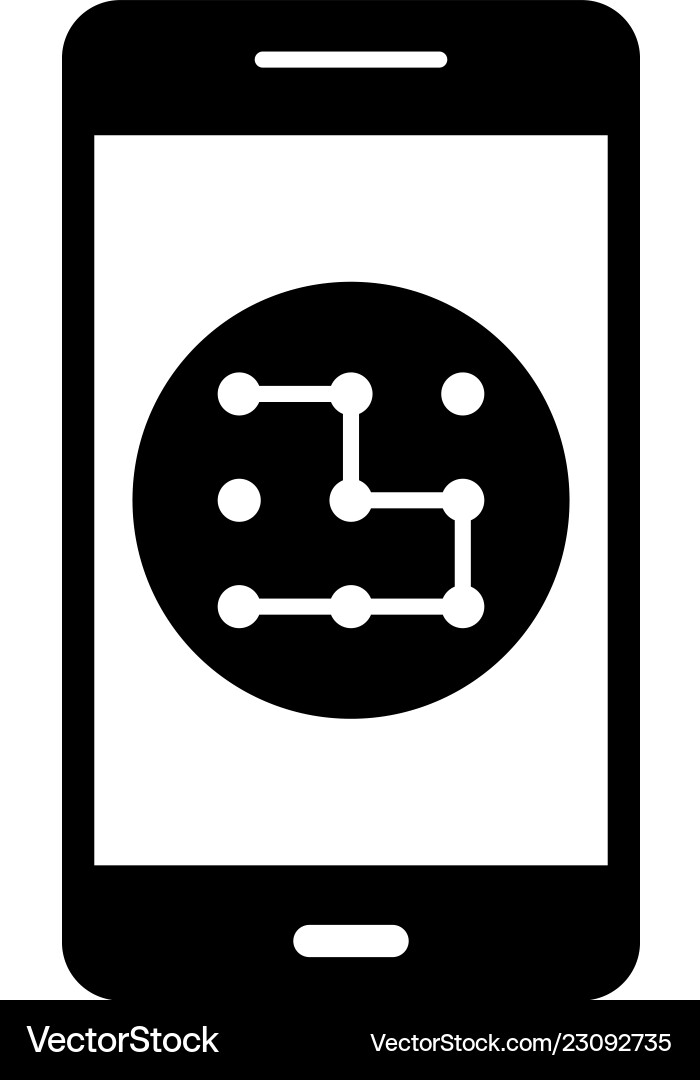 Pattern mobile application icon Vector Image