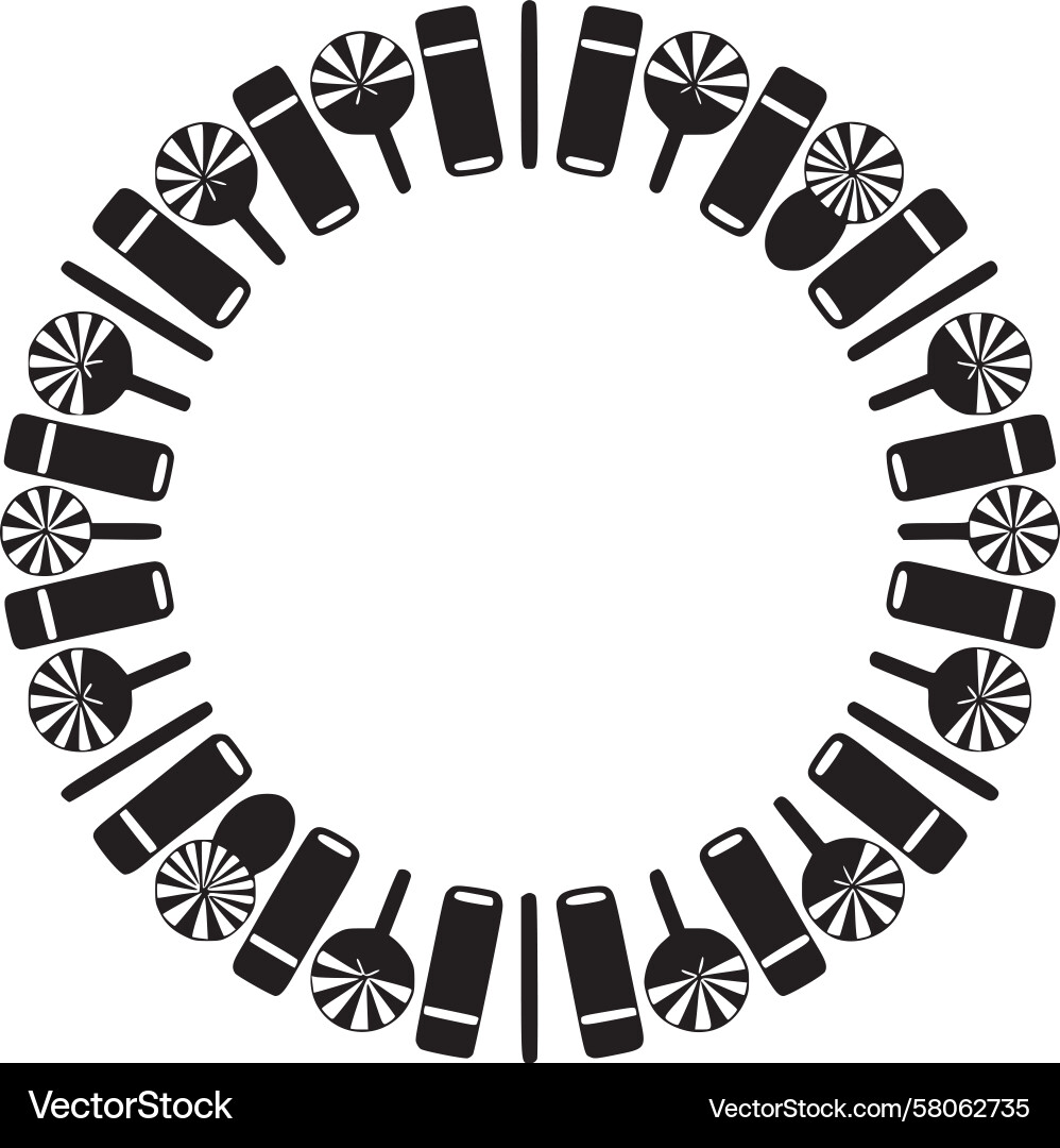 Smartphone Grid Circular Pattern Vector Image