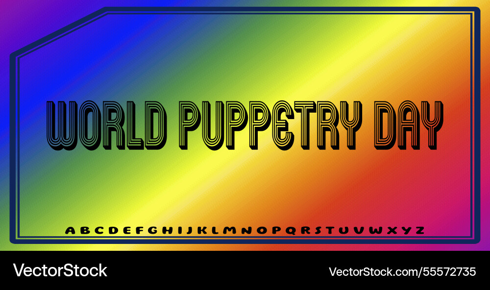 Text effects with editable colors and abstract Vector Image