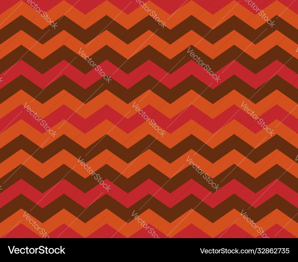 Zigzag pattern seamless zig zag background color vector image