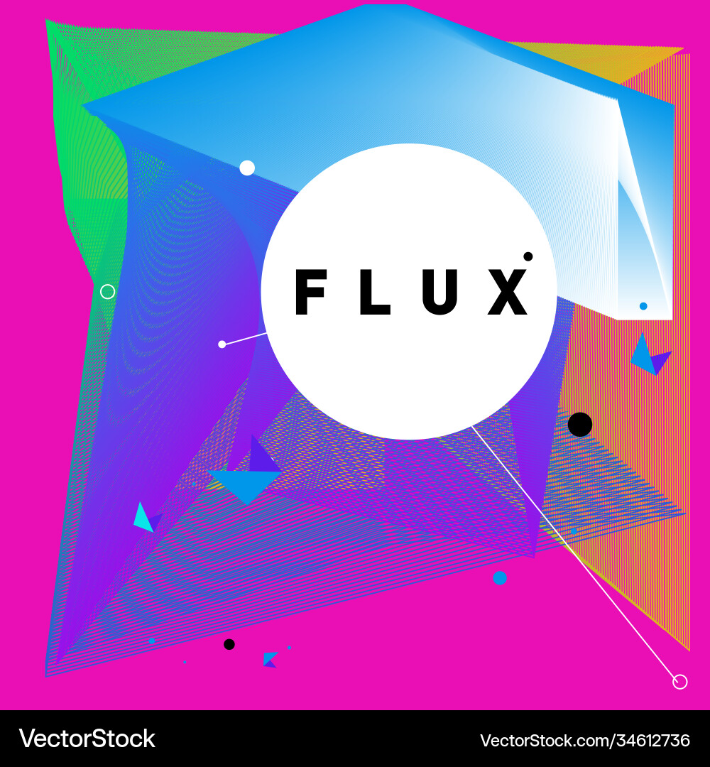 3d colorful wave background dynamic flux effect 3d colorful wave background dynamic flux effect Vector Image