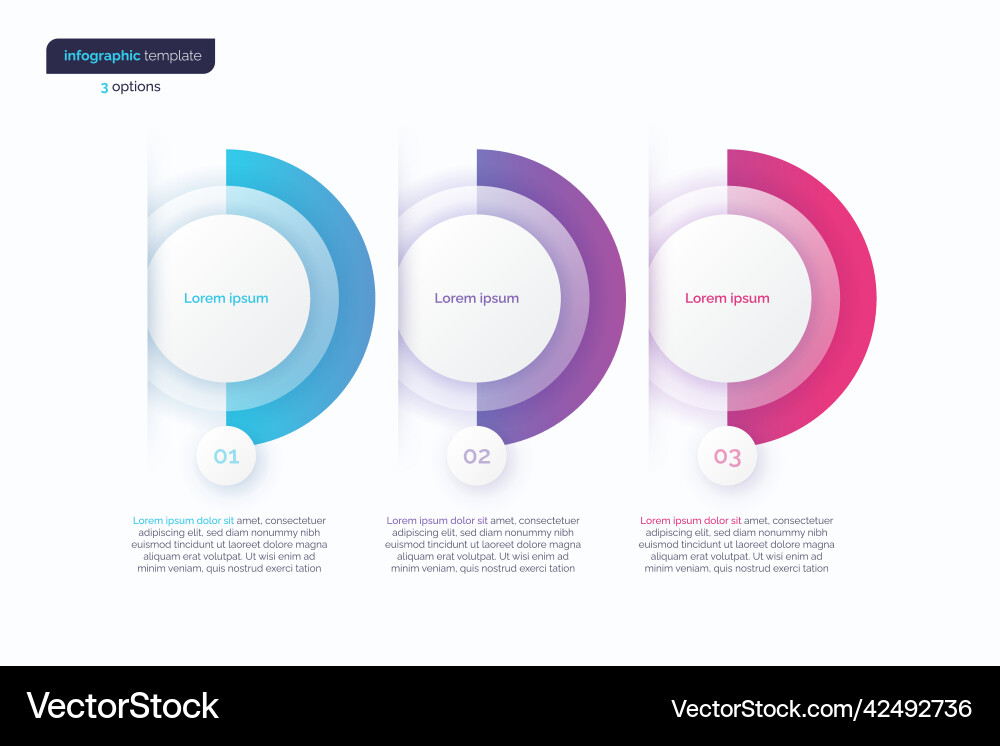 Abstract gradient minimalistic infographic Abstract gradient minimalistic infographic vector image