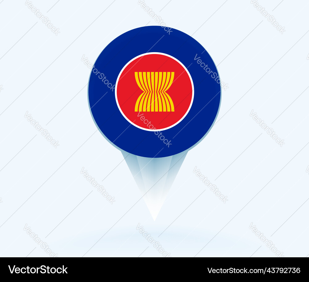 ASEAN Flag Pointer Vector Image