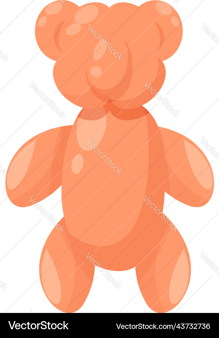 Balloon bear icon cartoon animal toy Balloon bear icon cartoon animal toy vector image
