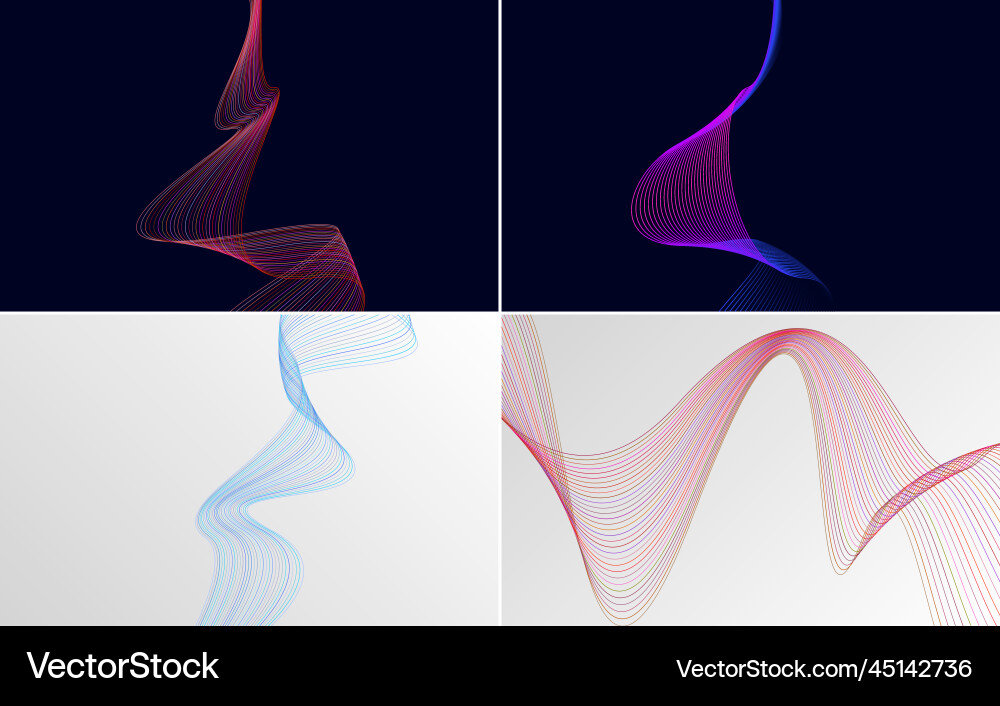 Collection of geometric minimal lines pattern set Collection of geometric minimal lines pattern set Vector Image