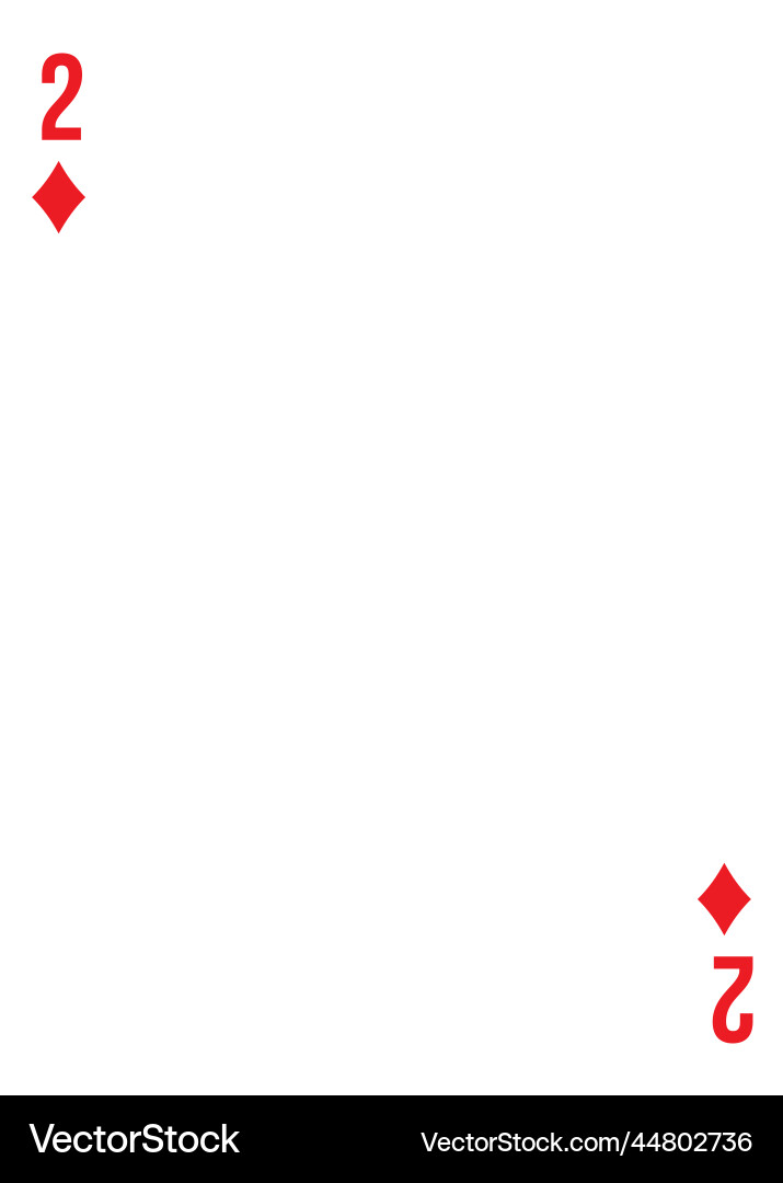 Custom of playing card template for any design Vector Image