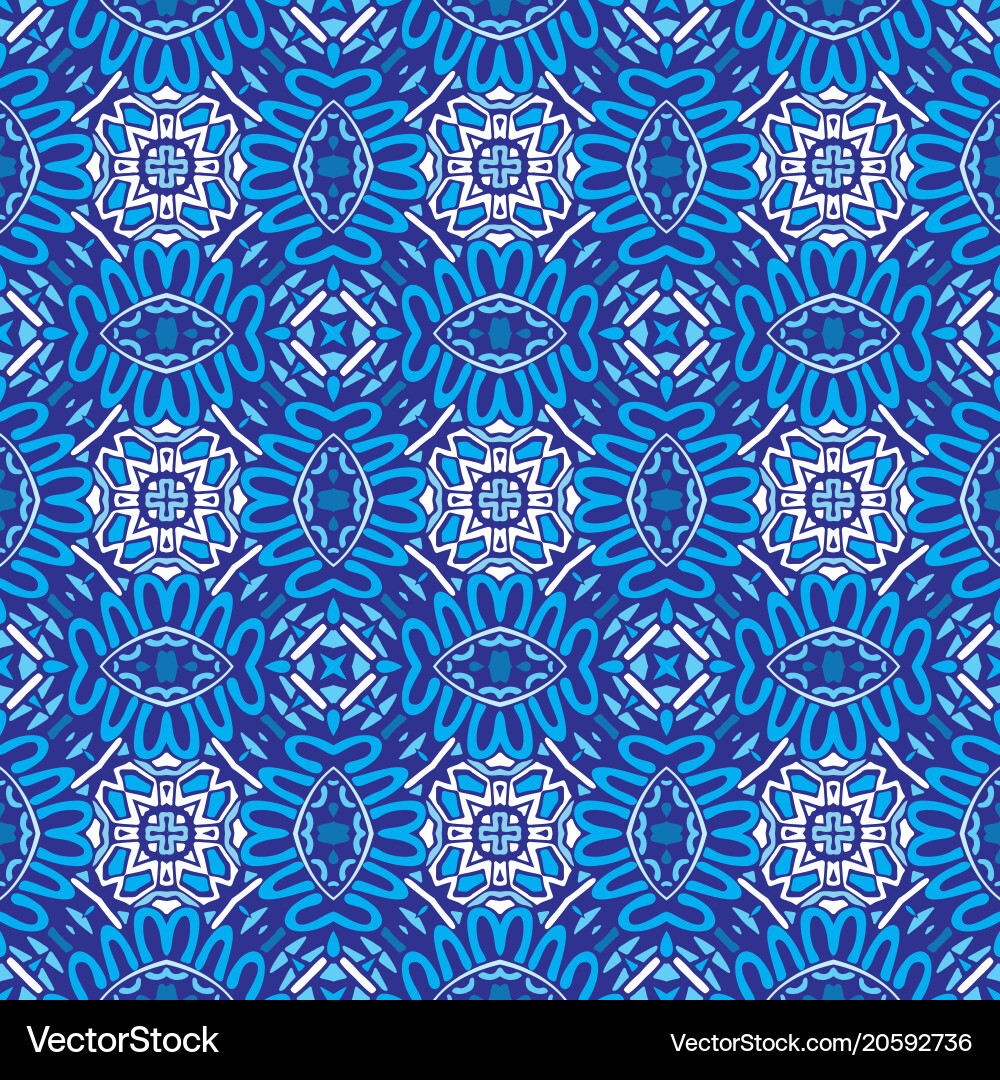 Seamless abstract tiled pattern Vector Image