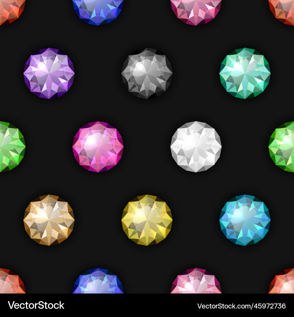 Seamless pattern with multi colored 3d Seamless pattern with multi colored 3d vector image