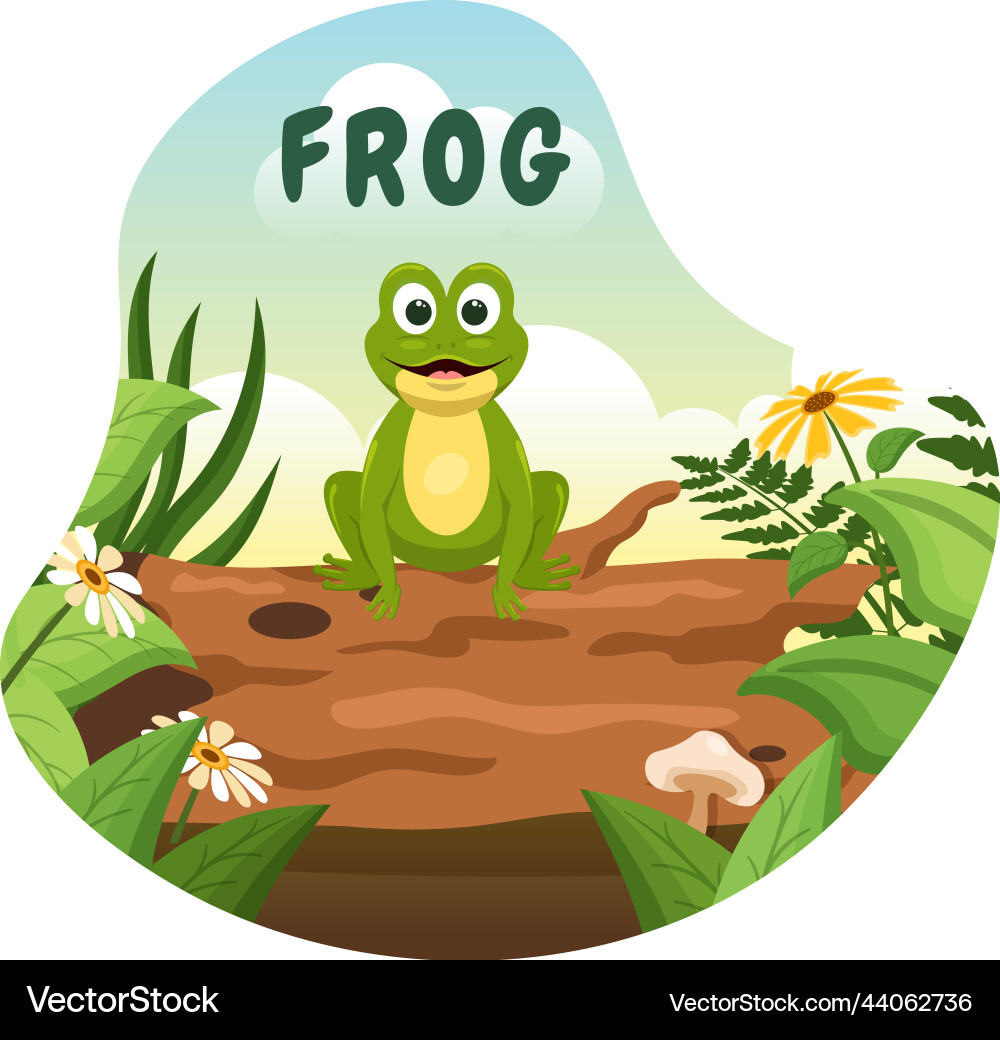 Set of animal reptile template hand drawn cartoon Set of animal reptile template hand drawn cartoon vector image