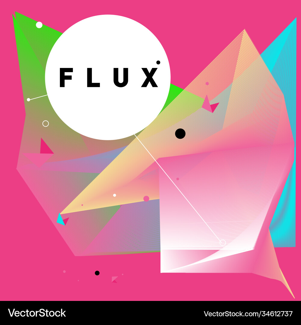 3d colorful wave background dynamic flux effect 3d colorful wave background dynamic flux effect Vector Image