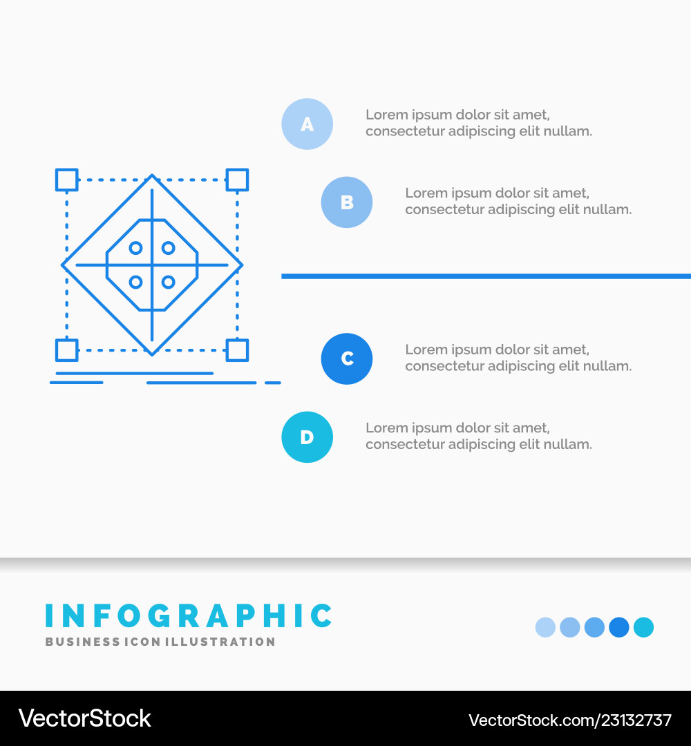 Architecture cluster grid model preparation Architecture cluster grid model preparation vector image