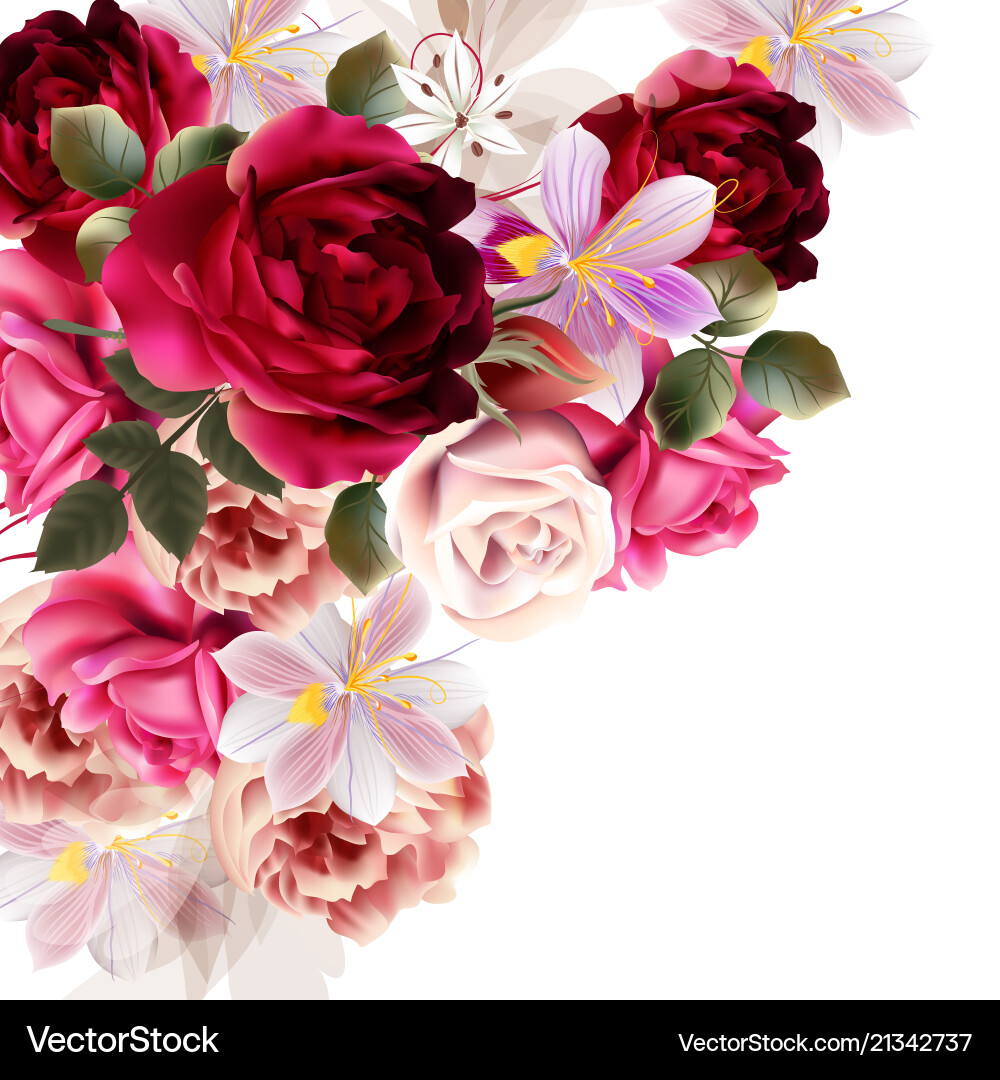 Cute flower bouquet for design Royalty Free Vector Image