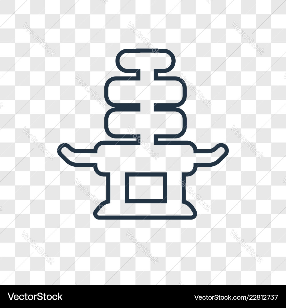 Machine concept linear icon isolated Machine concept linear icon isolated vector image
