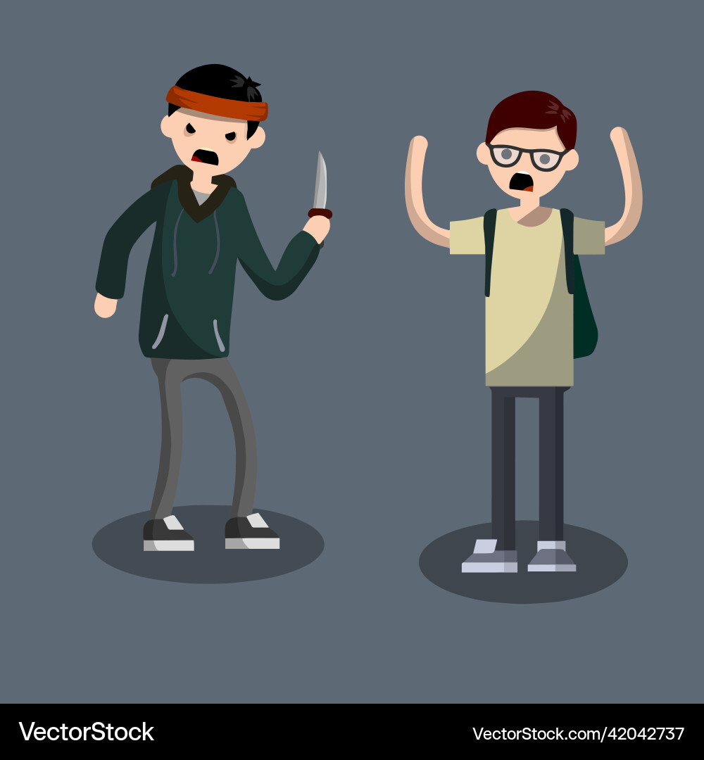 Problem of urban security Problem of urban security vector image