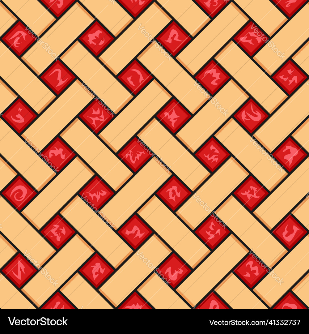 Seamless pattern with red berry pie texture Seamless pattern with red berry pie texture vector image