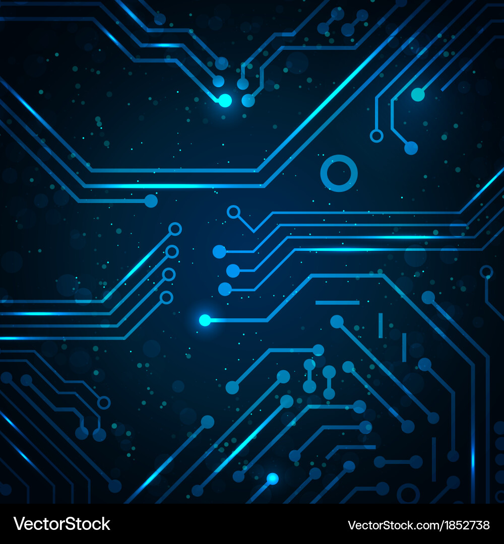 Abstract Circuit Technology Background vector image