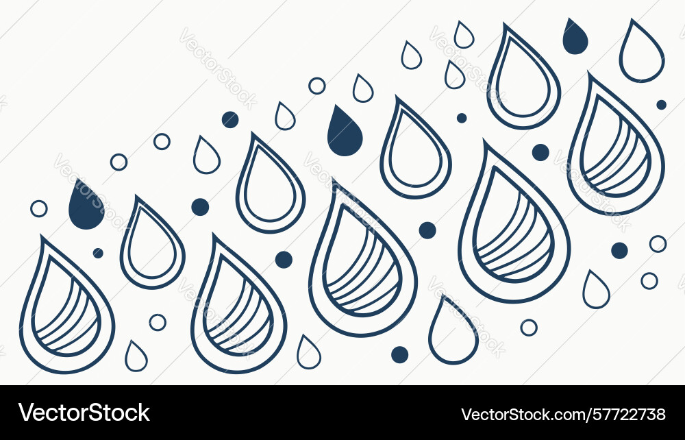Abstract raindrops pattern modern design Vector Image