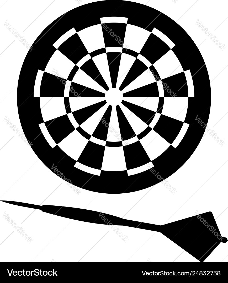 Dart Game Set vector image