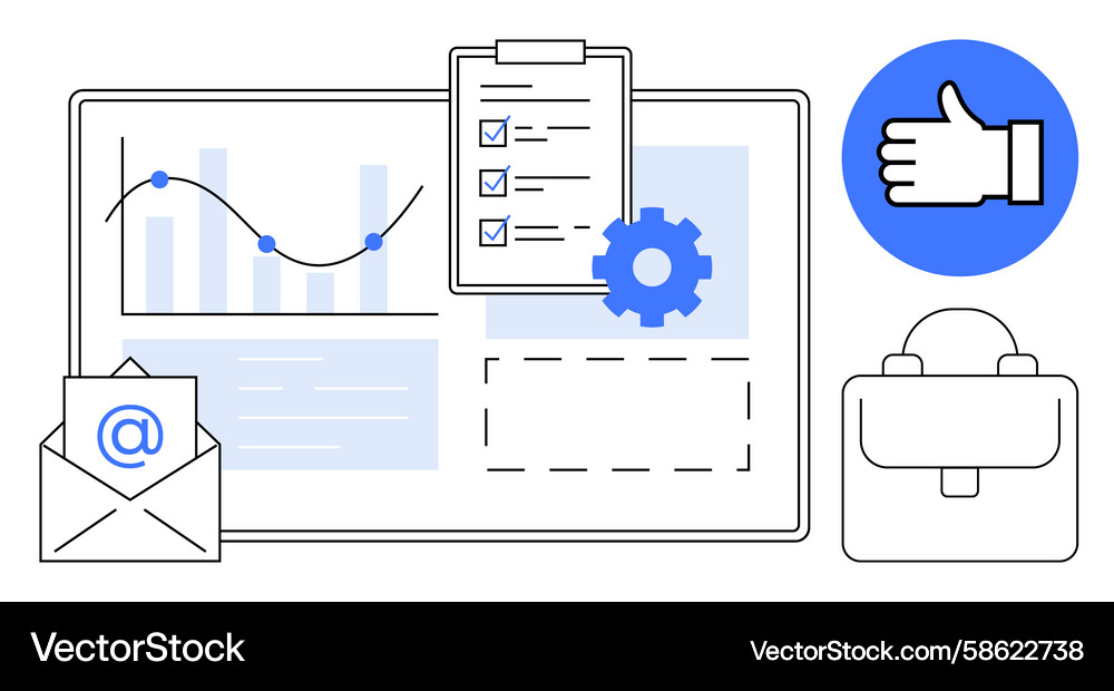 Data Analysis & Workflow Tools Vector Image