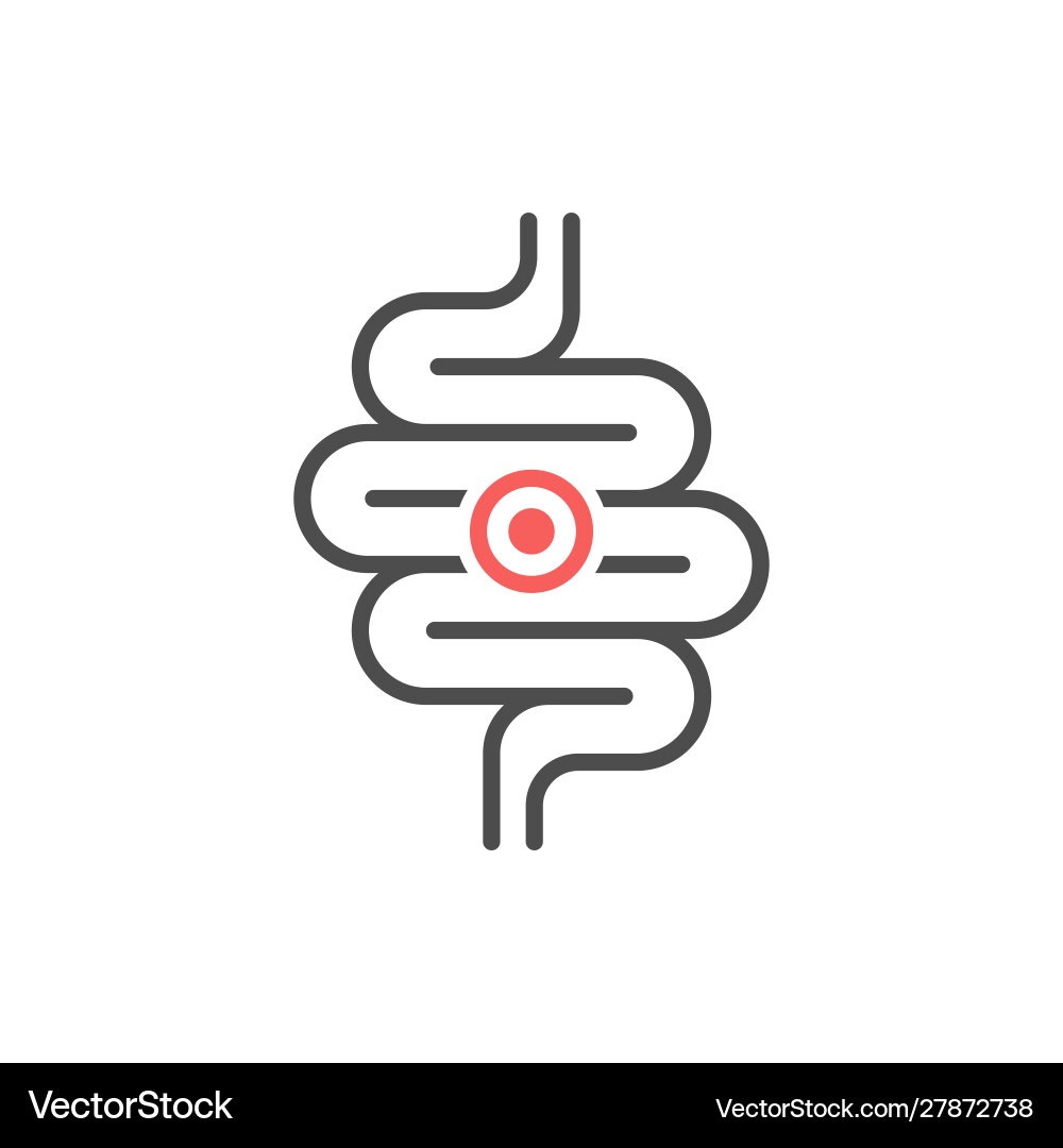 Digestive System Problem Icon vector image