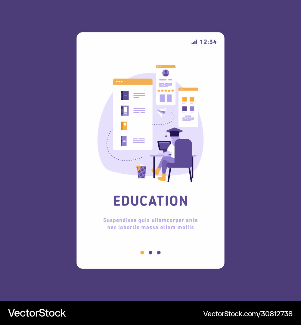 Mobile ui ux gui template app interface wireframe Mobile ui ux gui template app interface wireframe vector image