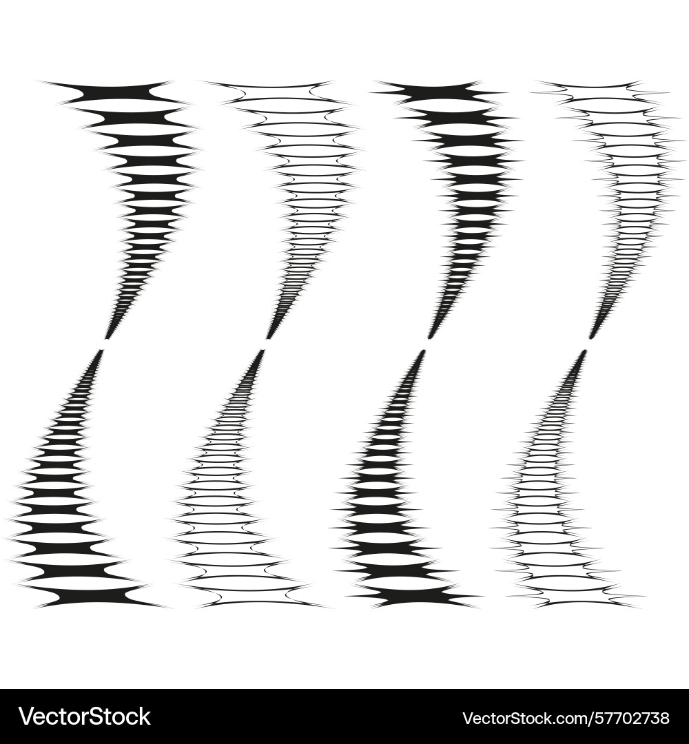 Vertical abstract forms gradual shape Vertical abstract forms gradual shape vector image