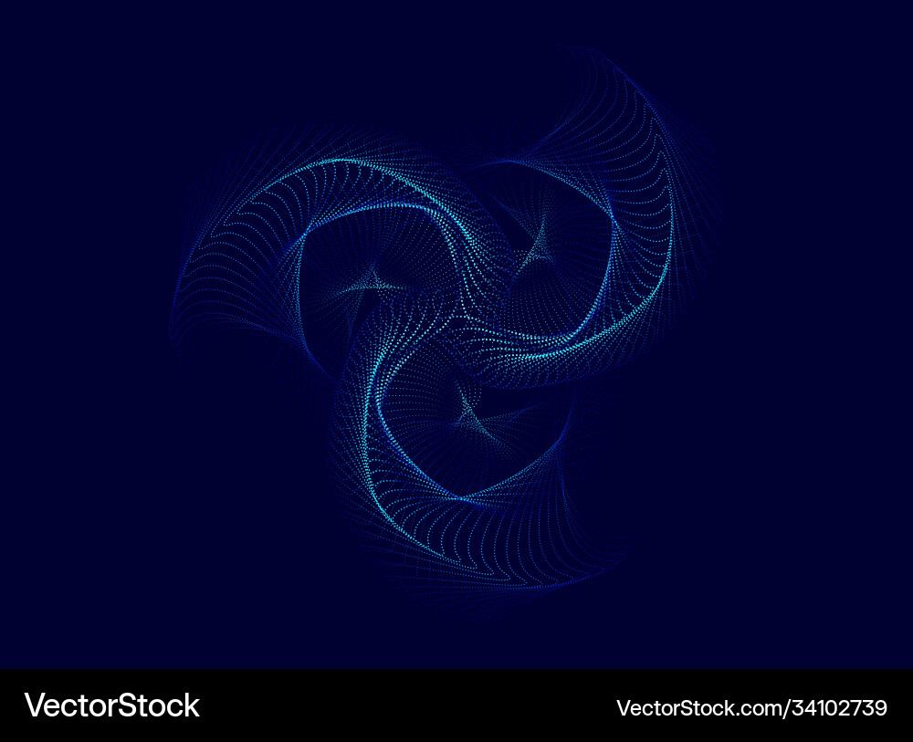 Abstract background with dynamic waves vector image