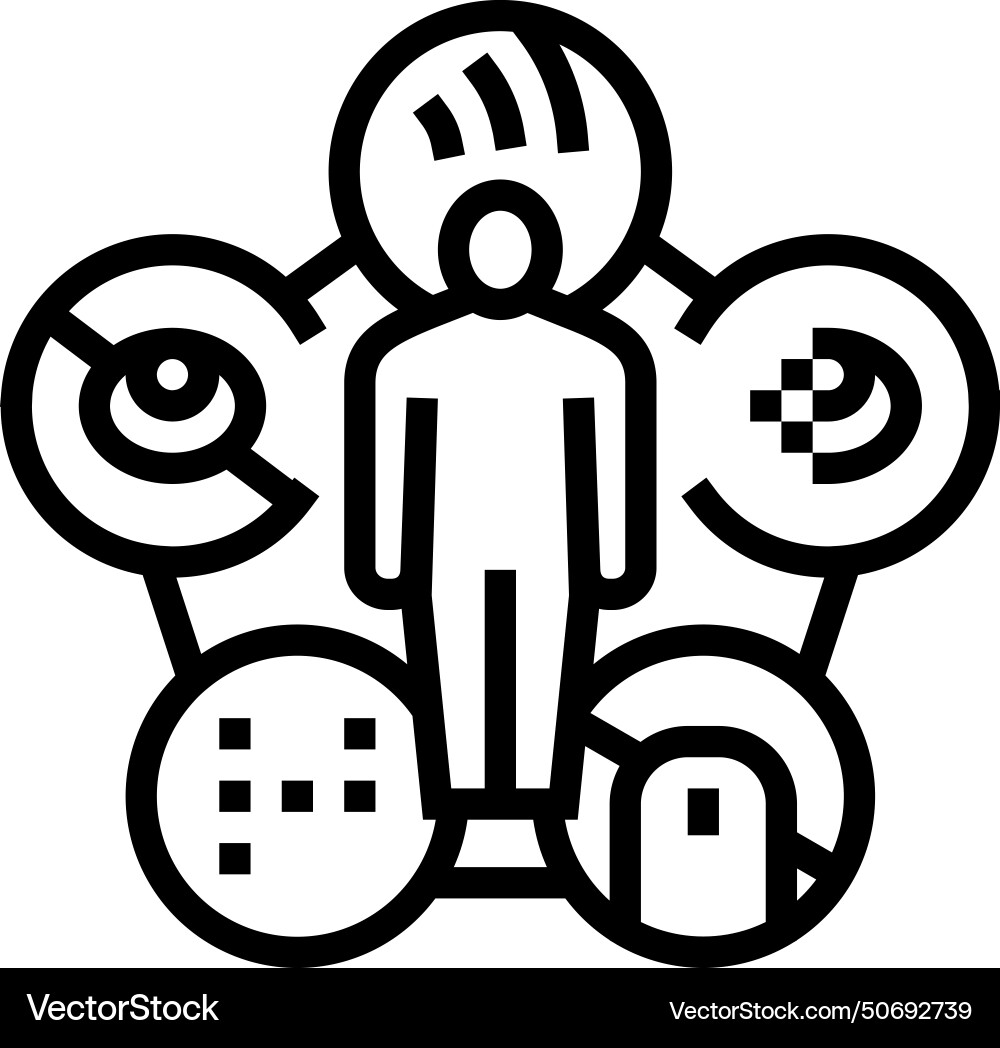 Accessibility ux ui design line icon Vector Image