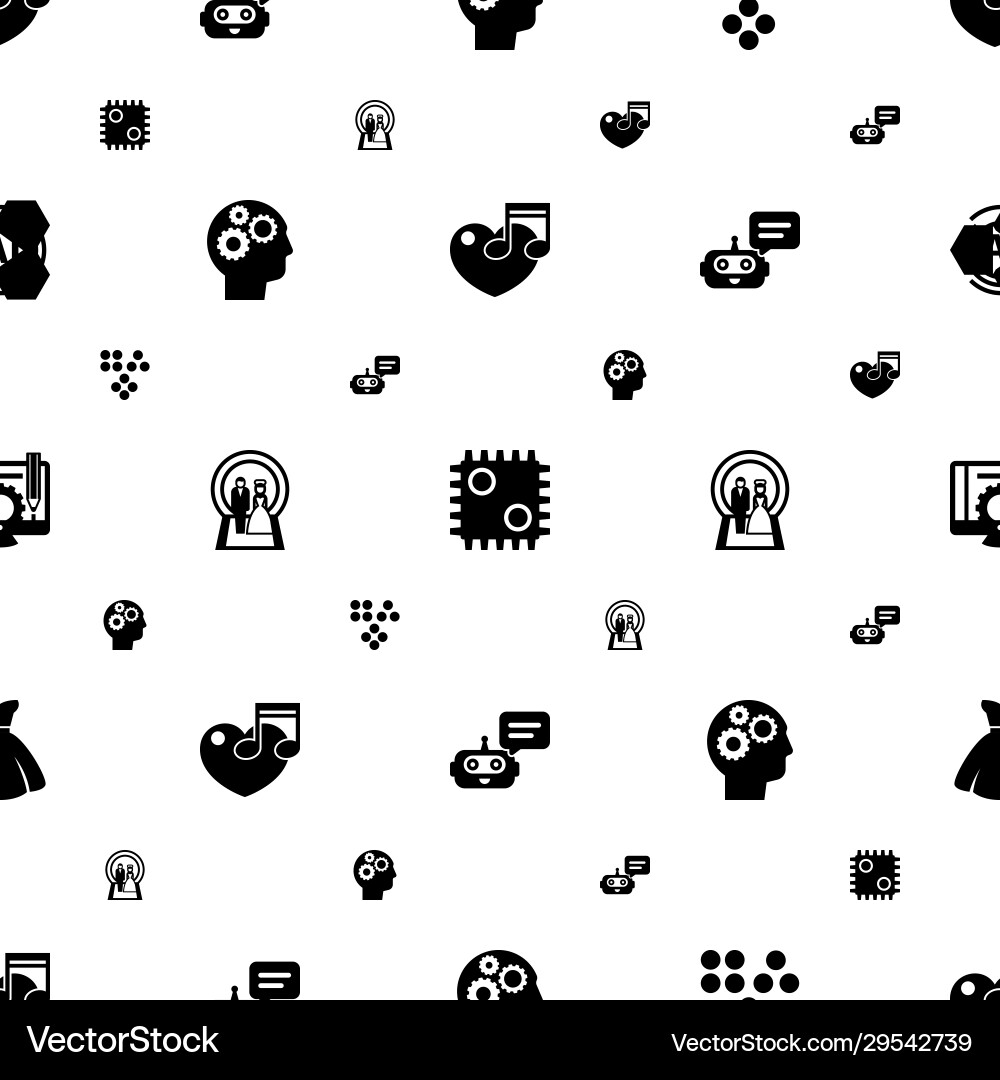 Background icons pattern seamless included Background icons pattern seamless included vector image
