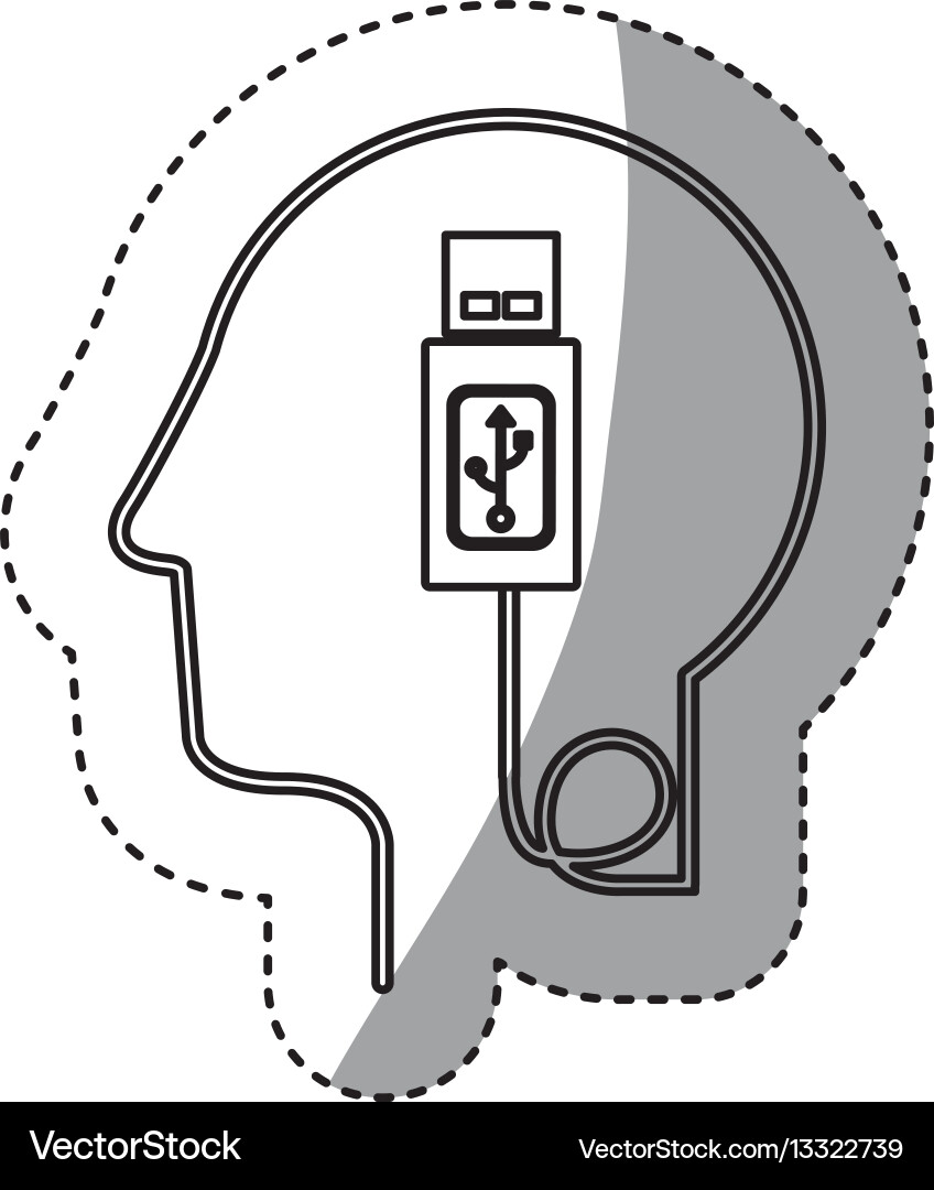Brain hosting data icon stock Vector Image