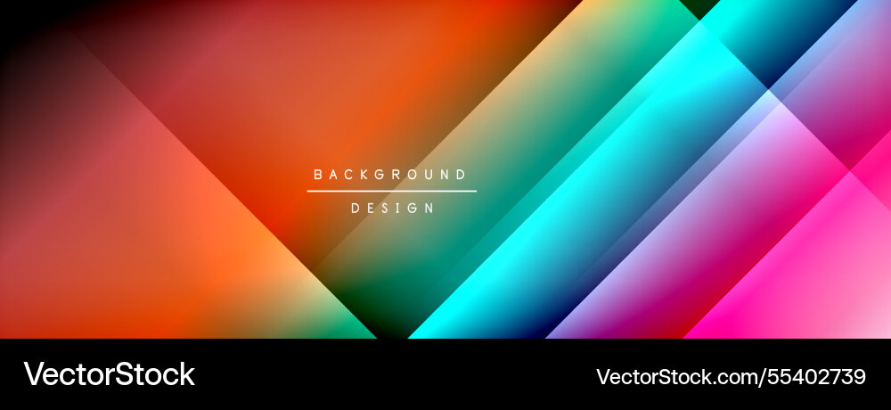 Dynamic shadow lines with gradient colors Vector Image