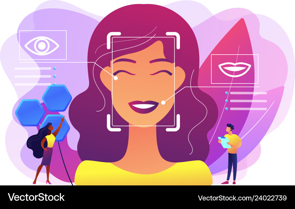 Emotion detection concept Emotion detection concept vector image