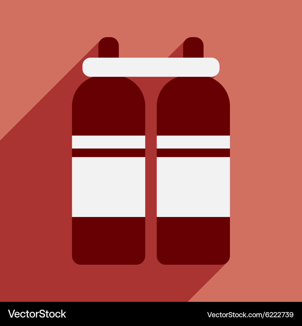 Flat with shadow icon and mobile application air Vector Image