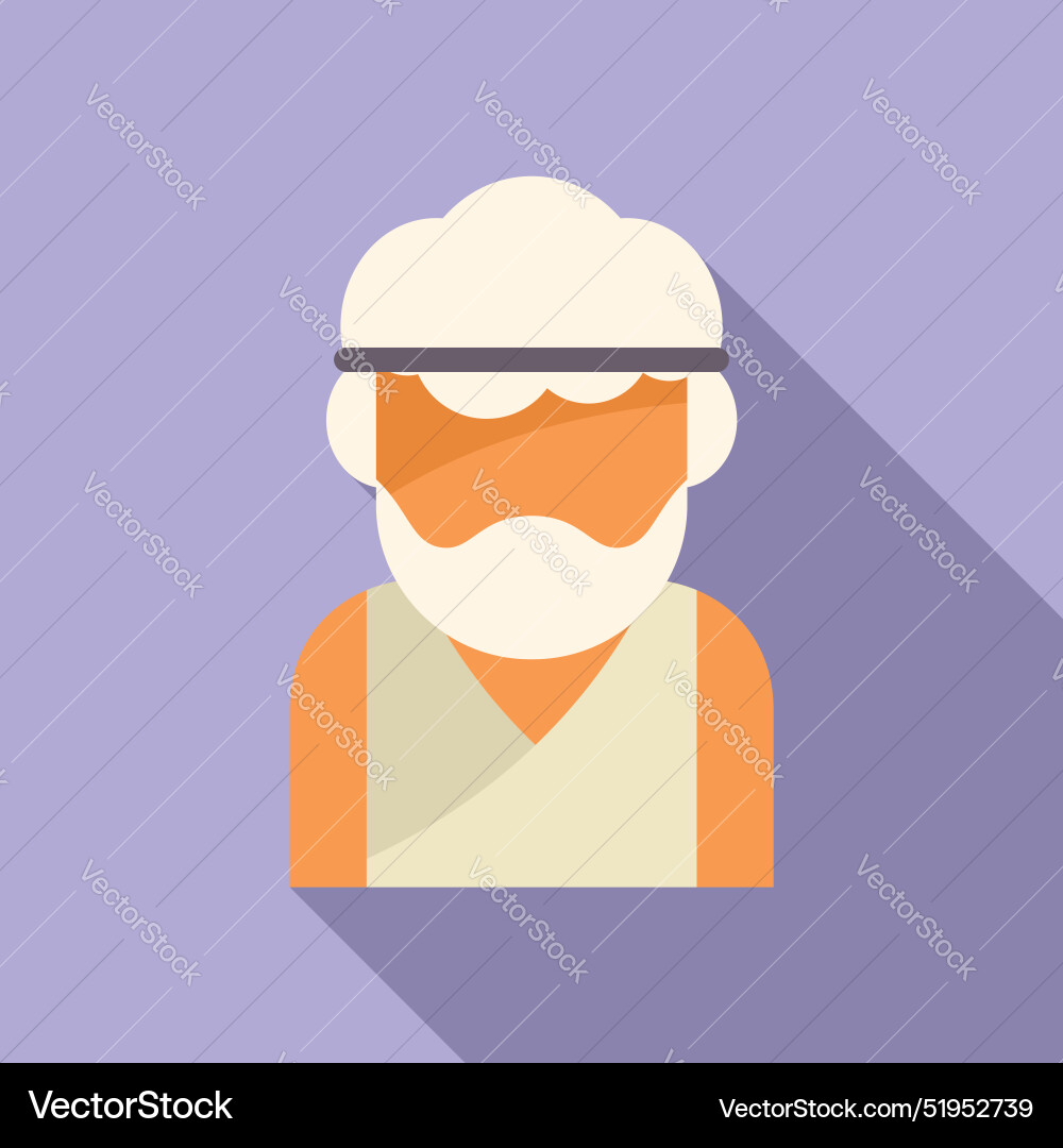 Greek philosopher wearing headband and tunic Greek philosopher wearing headband and tunic vector image
