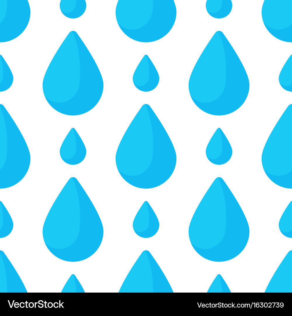 Seamless colorful drops pattern background vector image