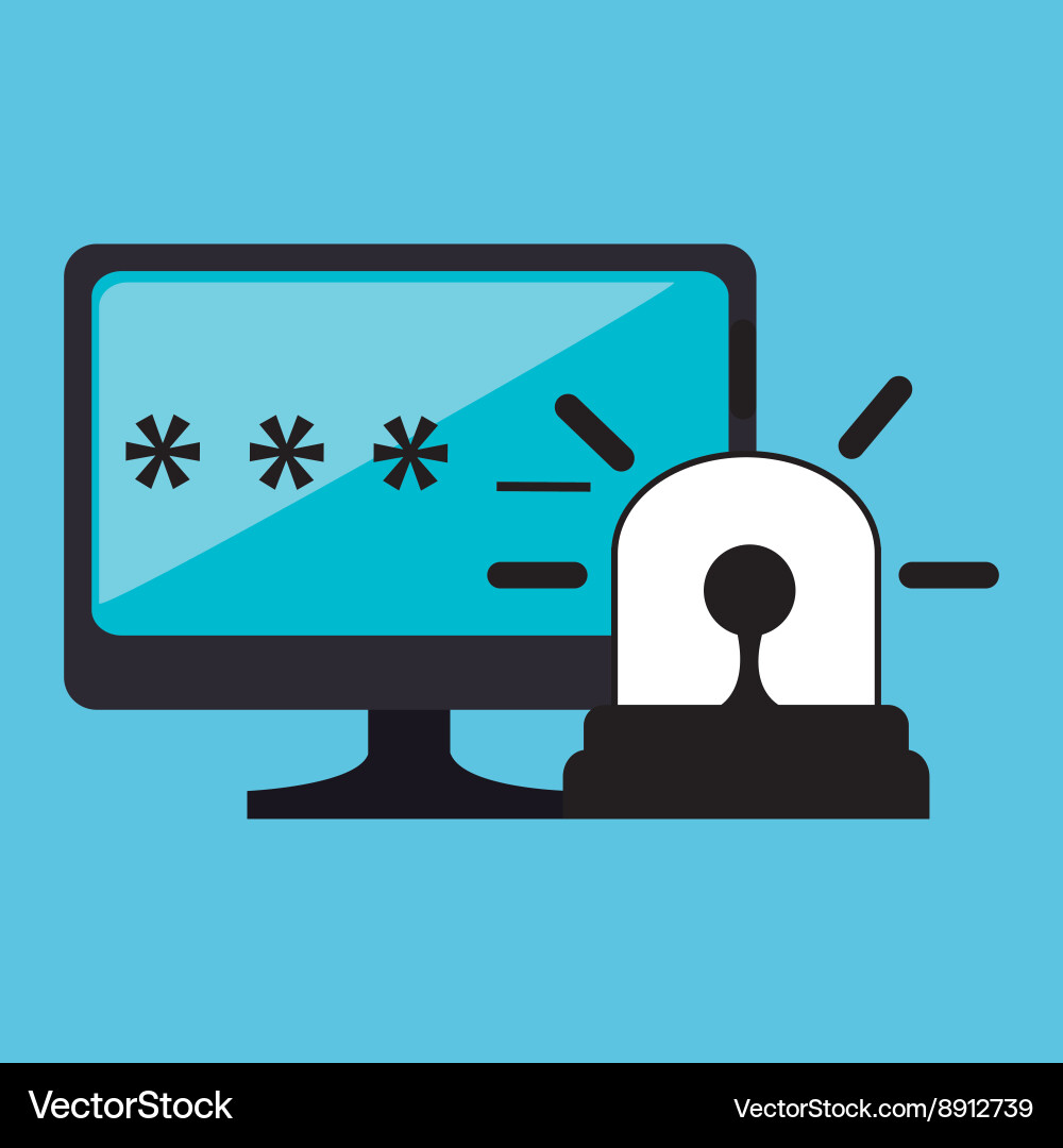 Security password design vector image
