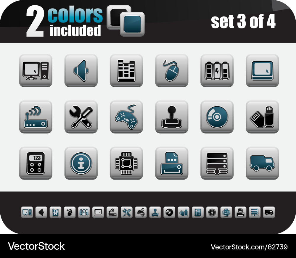 Web Icon Collection - Steele Series vector image