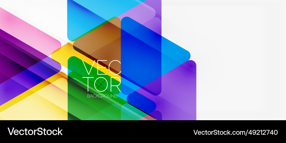 Abstract background color transparent triangles Abstract background color transparent triangles vector image
