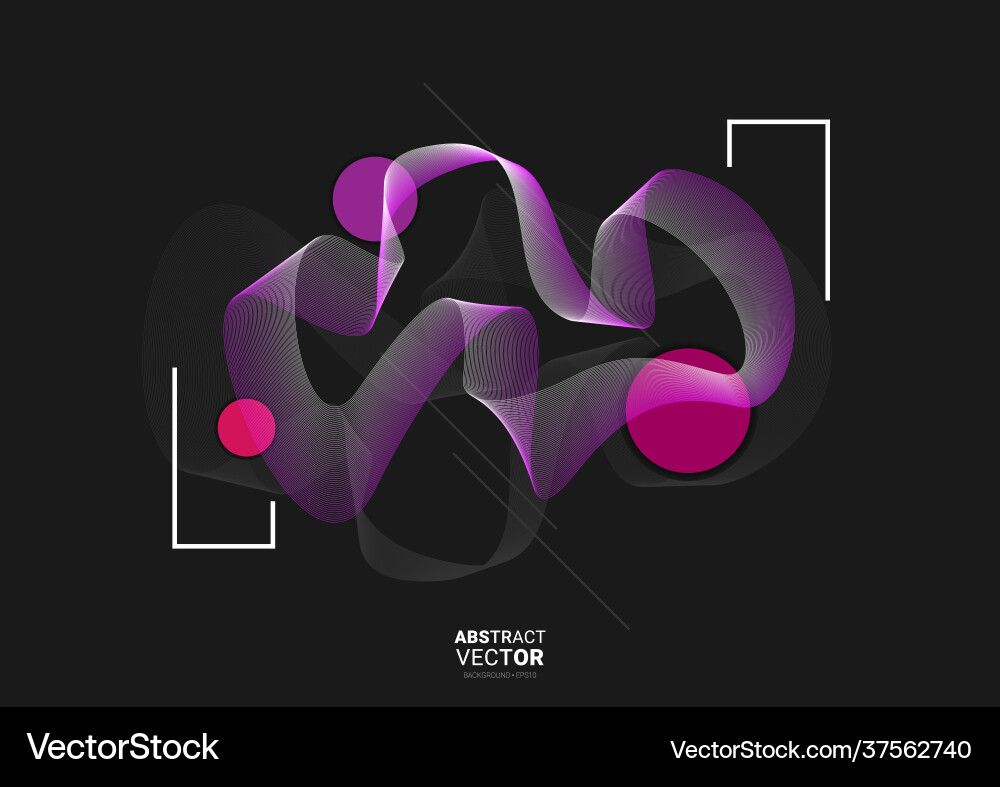 Abstract background with dynamic linear waves Abstract background with dynamic linear waves vector image