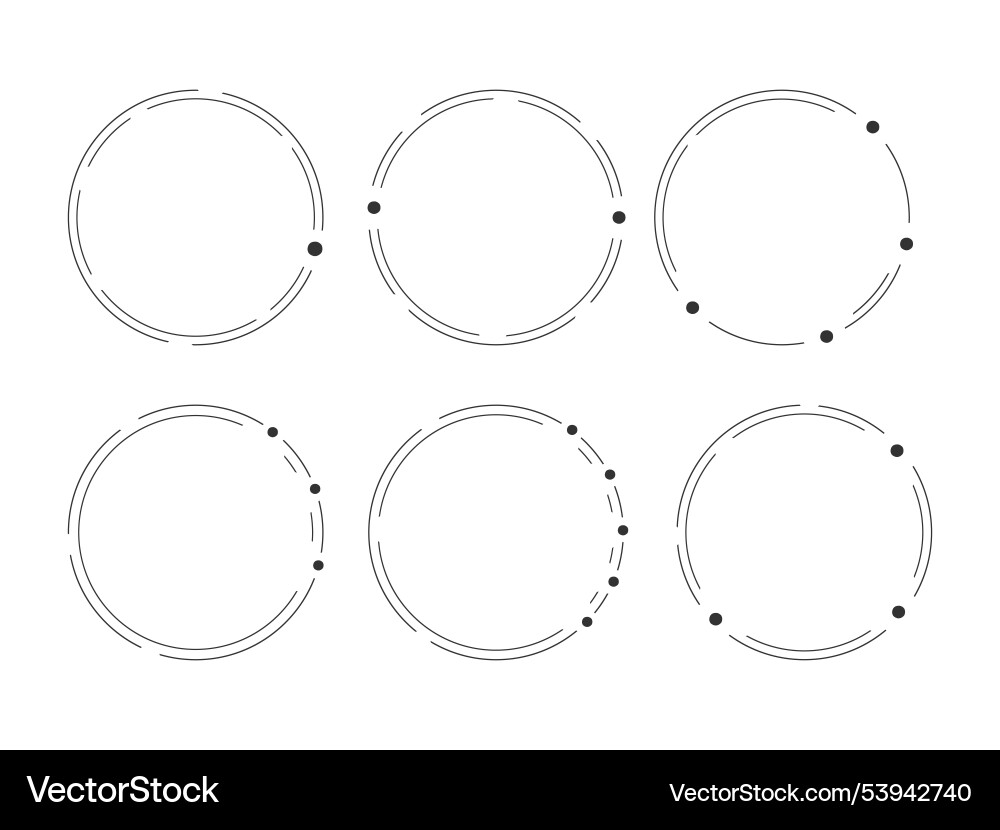 Abstract circle frame template shape Abstract circle frame template shape vector image