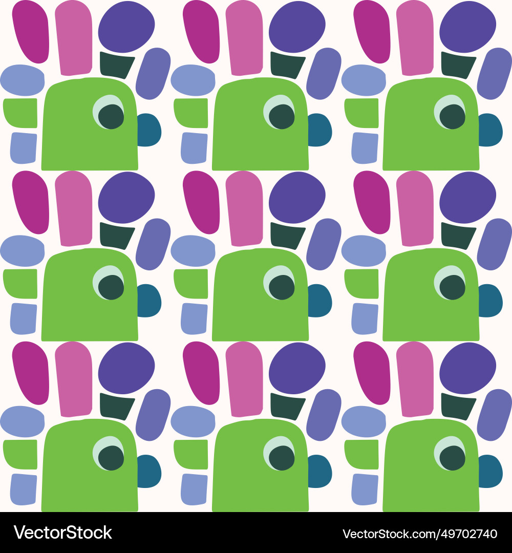 Cute kids blob monster graphic design doodle Cute kids blob monster graphic design doodle vector image