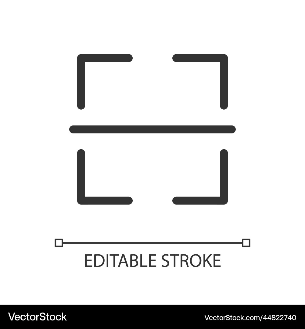 Image translation pixel perfect linear ui icon Image translation pixel perfect linear ui icon vector image