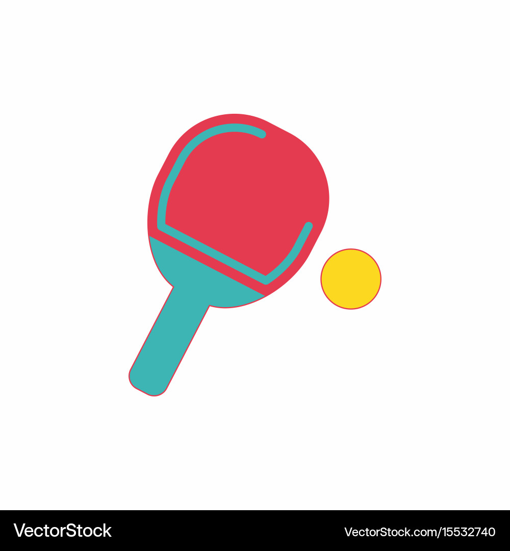 Ping pong racket Vector Image