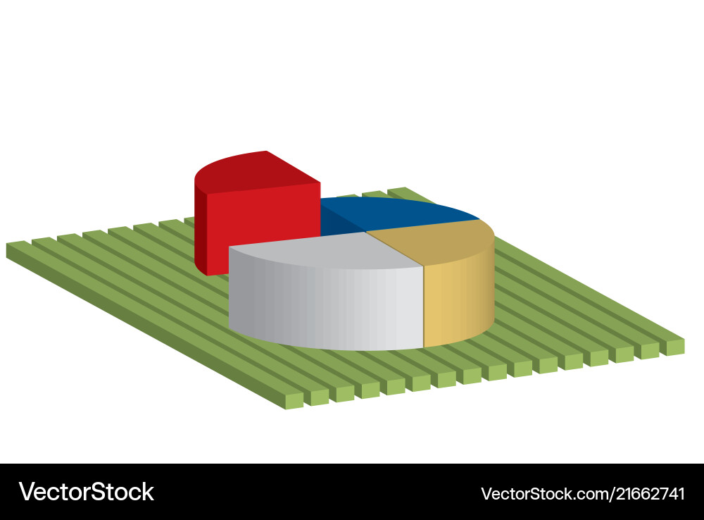 3D Quadrant Chart - Business Data Vector Image