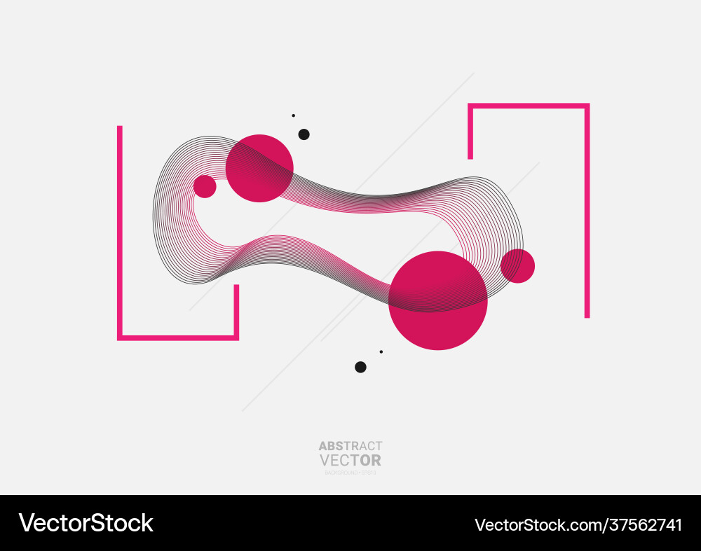 Abstract background with dynamic linear waves Abstract background with dynamic linear waves vector image