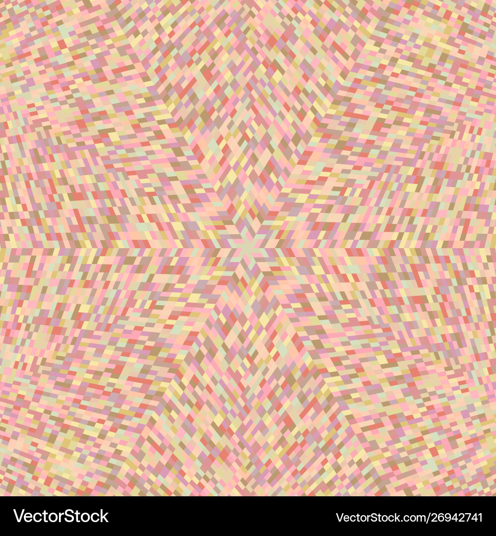 Abstract dynamic colorful radial pattern mosaic vector image