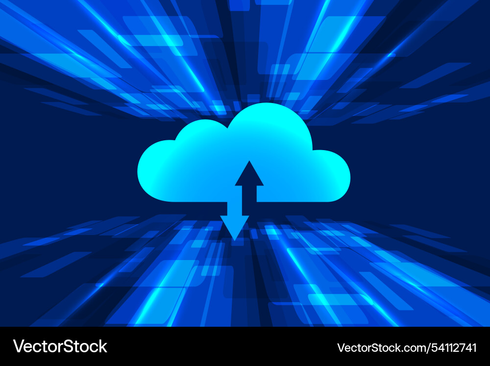 Cloud computing remote encryption background Cloud computing remote encryption background Vector Image